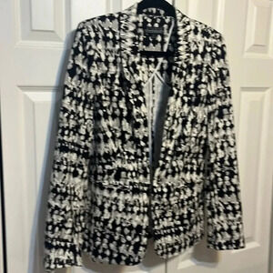 Badgley Mischka | Sylvie Stucco jacket/blazer stretch‎ Womens size 10 Studio